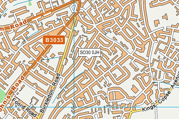 SO30 0JH map - OS VectorMap District (Ordnance Survey)