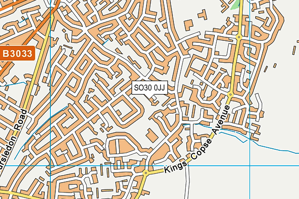 SO30 0JJ map - OS VectorMap District (Ordnance Survey)