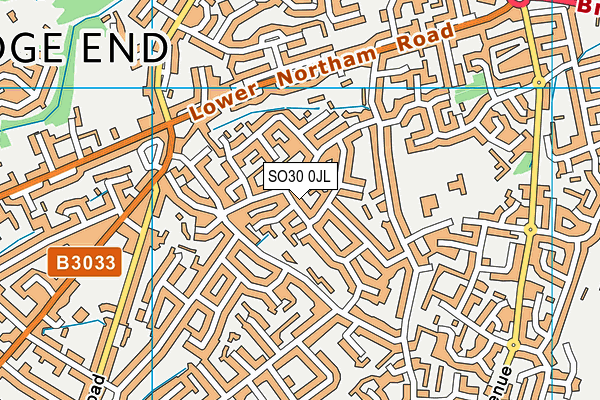 SO30 0JL map - OS VectorMap District (Ordnance Survey)