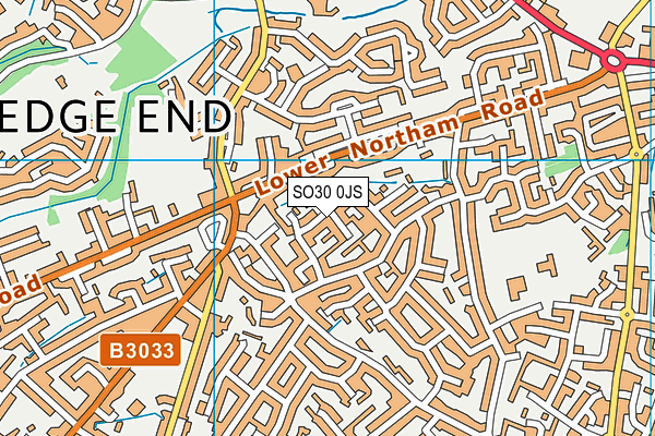 SO30 0JS map - OS VectorMap District (Ordnance Survey)