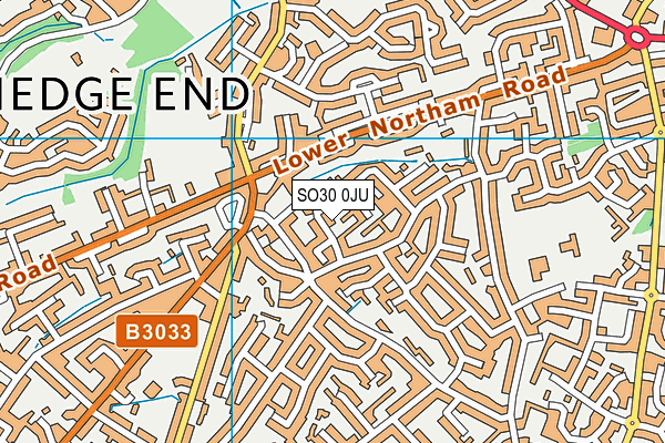 SO30 0JU map - OS VectorMap District (Ordnance Survey)