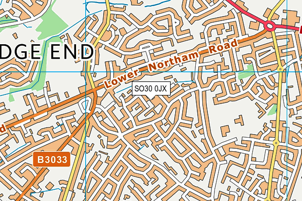 SO30 0JX map - OS VectorMap District (Ordnance Survey)