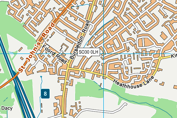 SO30 0LH map - OS VectorMap District (Ordnance Survey)