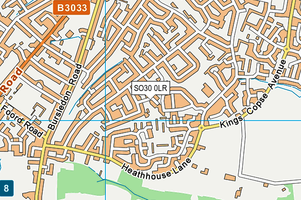 SO30 0LR map - OS VectorMap District (Ordnance Survey)