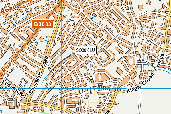 SO30 0LU map - OS VectorMap District (Ordnance Survey)