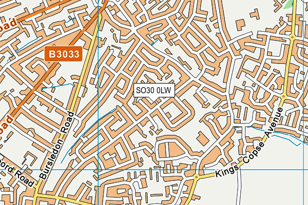 SO30 0LW map - OS VectorMap District (Ordnance Survey)