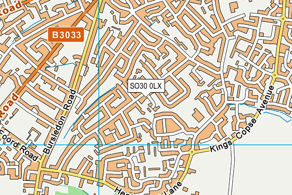 SO30 0LX map - OS VectorMap District (Ordnance Survey)