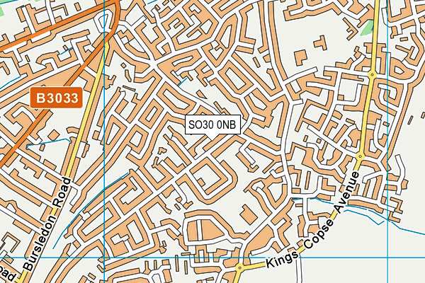 SO30 0NB map - OS VectorMap District (Ordnance Survey)