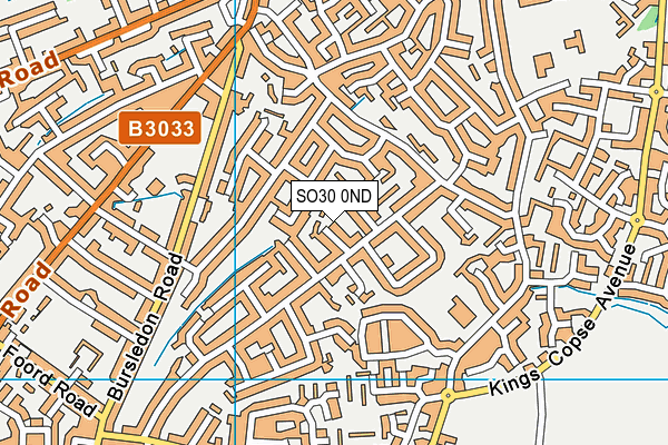 SO30 0ND map - OS VectorMap District (Ordnance Survey)