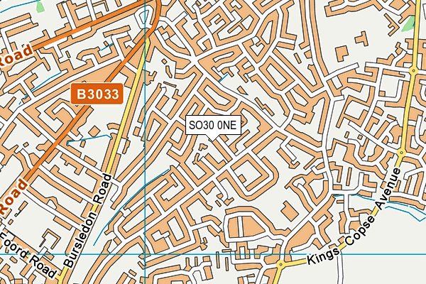 SO30 0NE map - OS VectorMap District (Ordnance Survey)