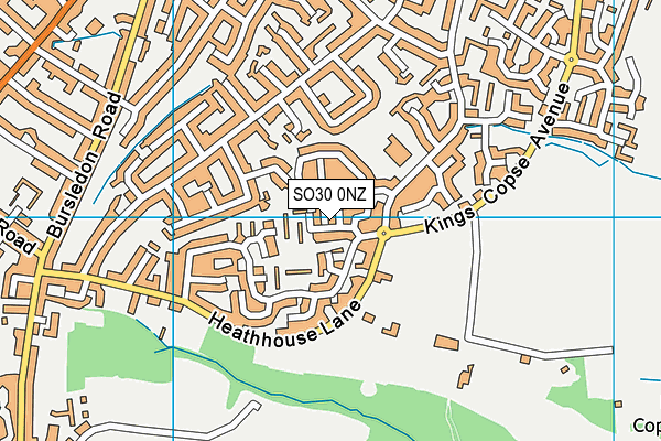 SO30 0NZ map - OS VectorMap District (Ordnance Survey)