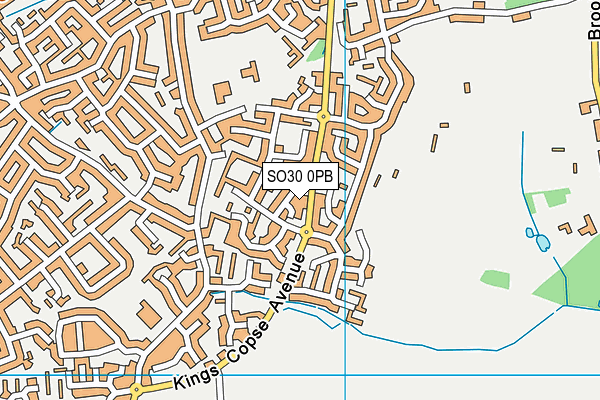 SO30 0PB map - OS VectorMap District (Ordnance Survey)