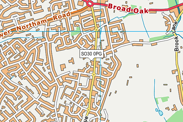 SO30 0PG map - OS VectorMap District (Ordnance Survey)