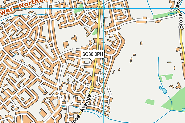 SO30 0PH map - OS VectorMap District (Ordnance Survey)
