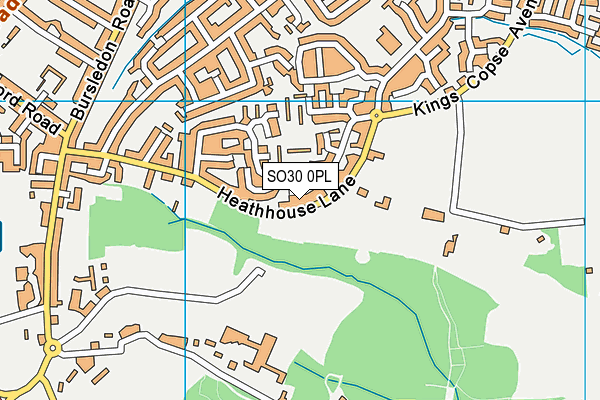 SO30 0PL map - OS VectorMap District (Ordnance Survey)