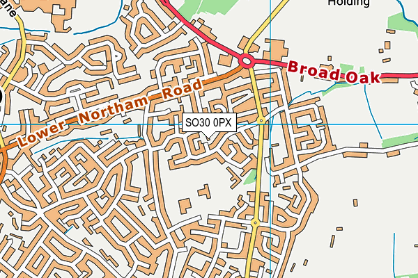 SO30 0PX map - OS VectorMap District (Ordnance Survey)