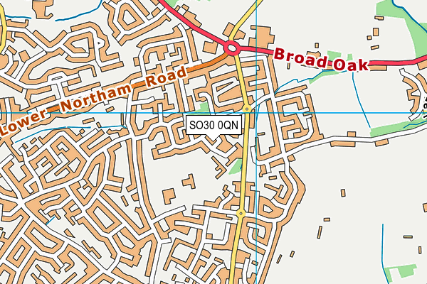 SO30 0QN map - OS VectorMap District (Ordnance Survey)