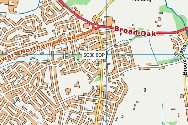 SO30 0QP map - OS VectorMap District (Ordnance Survey)