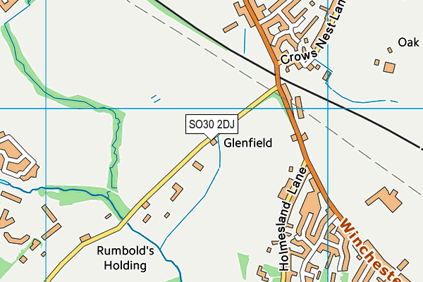 SO30 2DJ map - OS VectorMap District (Ordnance Survey)