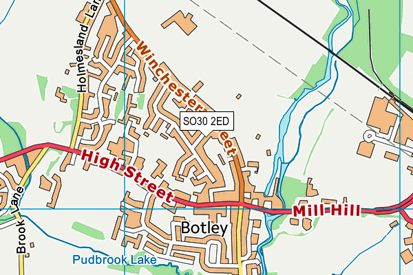 SO30 2ED map - OS VectorMap District (Ordnance Survey)