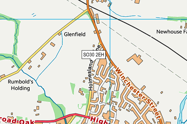 SO30 2EH map - OS VectorMap District (Ordnance Survey)