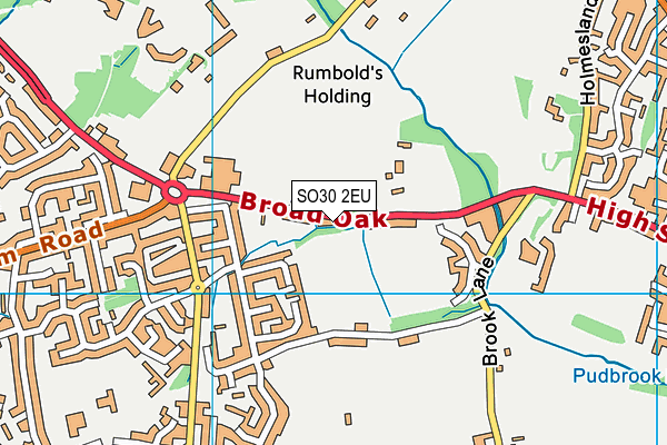 SO30 2EU map - OS VectorMap District (Ordnance Survey)