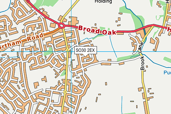 Map of BRONTE WAY 1964 LIMITED at district scale