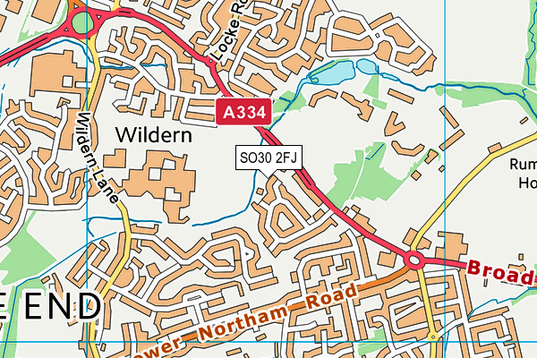 SO30 2FJ map - OS VectorMap District (Ordnance Survey)