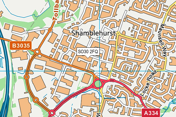 SO30 2FQ map - OS VectorMap District (Ordnance Survey)