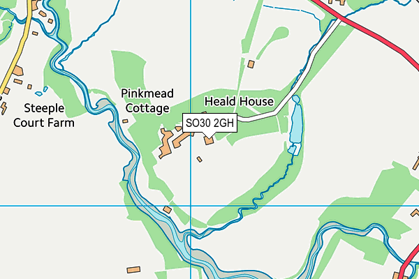 Ymca (Fairthorne Manor) map (SO30 2GH) - OS VectorMap District (Ordnance Survey)