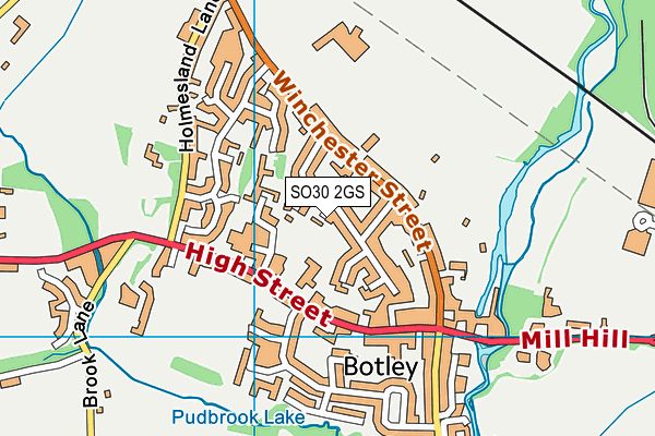 SO30 2GS map - OS VectorMap District (Ordnance Survey)