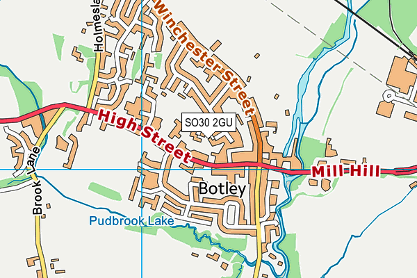 SO30 2GU map - OS VectorMap District (Ordnance Survey)