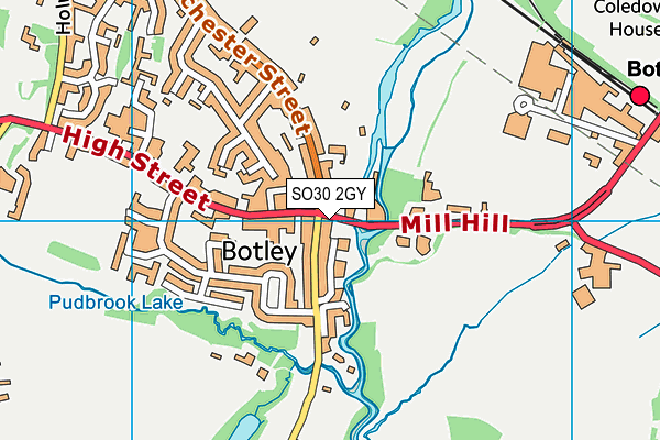 SO30 2GY map - OS VectorMap District (Ordnance Survey)
