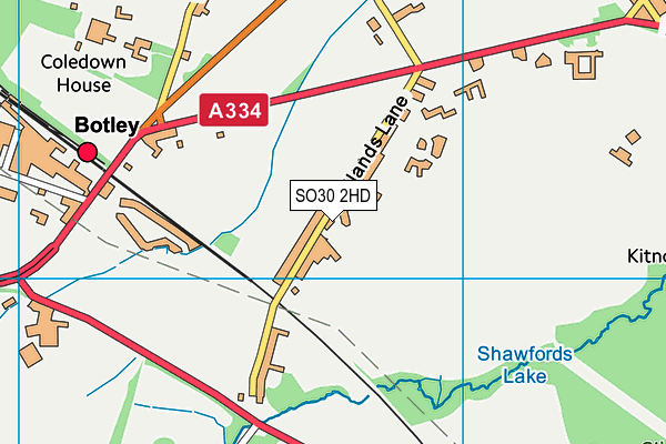 SO30 2HD map - OS VectorMap District (Ordnance Survey)