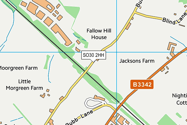 SO30 2HH map - OS VectorMap District (Ordnance Survey)