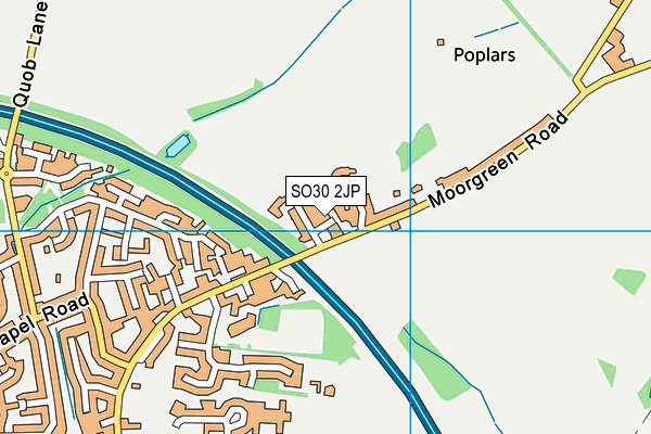 SO30 2JP map - OS VectorMap District (Ordnance Survey)