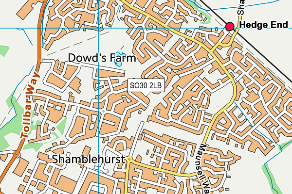 SO30 2LB map - OS VectorMap District (Ordnance Survey)