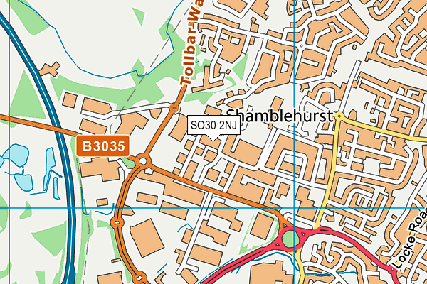 SO30 2NJ map - OS VectorMap District (Ordnance Survey)