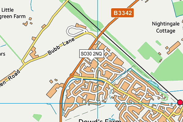 SO30 2NQ map - OS VectorMap District (Ordnance Survey)