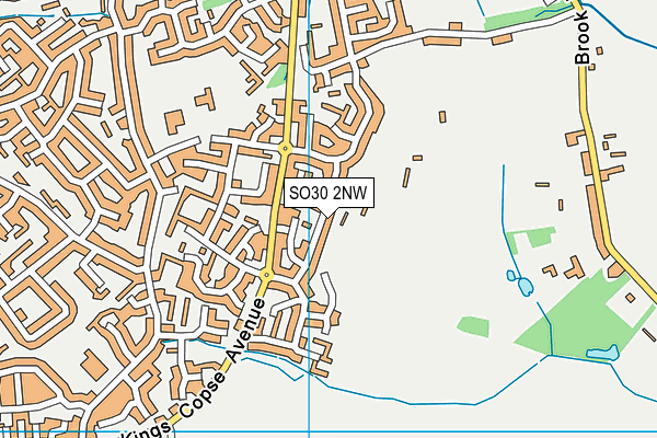 SO30 2NW map - OS VectorMap District (Ordnance Survey)