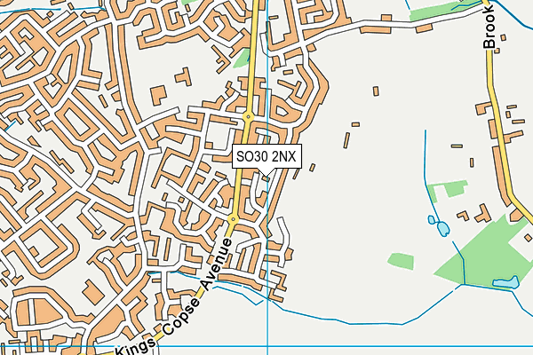 SO30 2NX map - OS VectorMap District (Ordnance Survey)