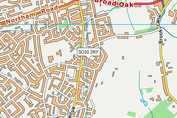 SO30 2NY map - OS VectorMap District (Ordnance Survey)
