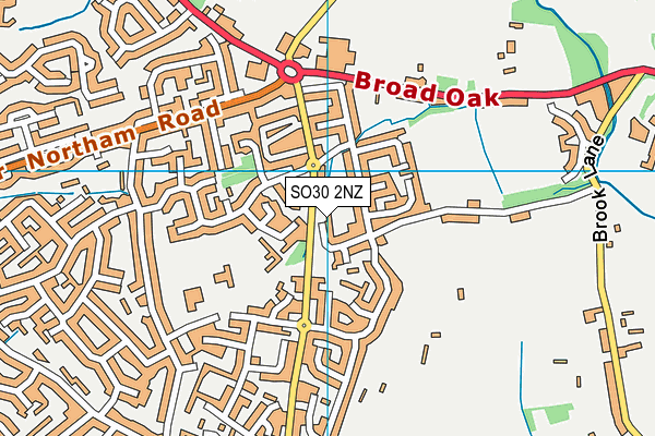 SO30 2NZ map - OS VectorMap District (Ordnance Survey)