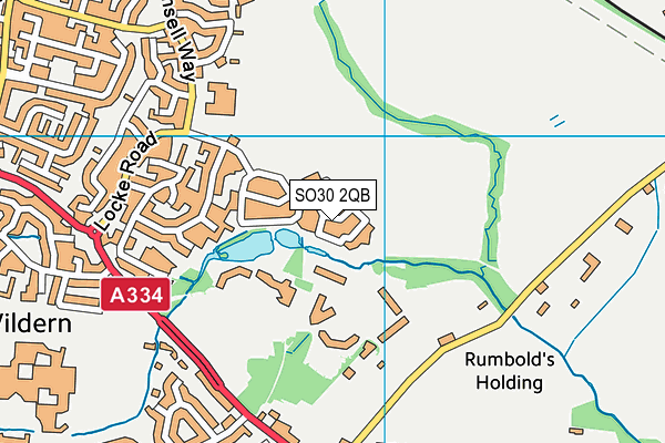SO30 2QB map - OS VectorMap District (Ordnance Survey)