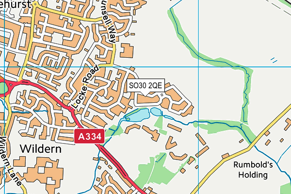 SO30 2QE map - OS VectorMap District (Ordnance Survey)