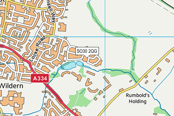 SO30 2QG map - OS VectorMap District (Ordnance Survey)