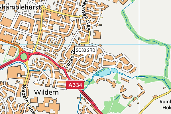 SO30 2RD map - OS VectorMap District (Ordnance Survey)