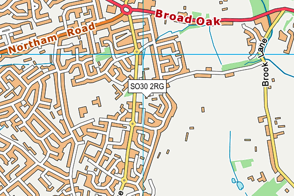 SO30 2RG map - OS VectorMap District (Ordnance Survey)