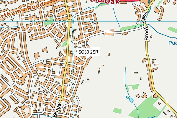 SO30 2SR map - OS VectorMap District (Ordnance Survey)