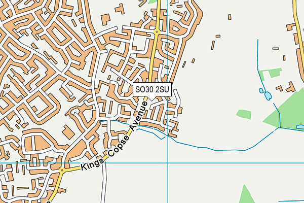 SO30 2SU map - OS VectorMap District (Ordnance Survey)